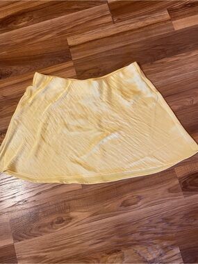 a new day Soft Yellow Skater Skirt